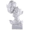 RomentIc Love Couple Face Statue silver Showpiece for Home Decor in Showpieces &Figurine table Decorations Items - Image 2