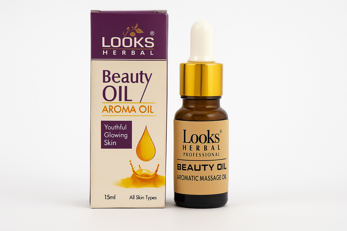 Looks Herbal Beauty Oil – Aroma Oil (15ml) - Image 2