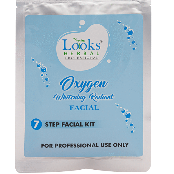 Looks Herbal Professional Oxygen Whitening Radiant Facial Kit – 7 Step Facial Kit (100ml)