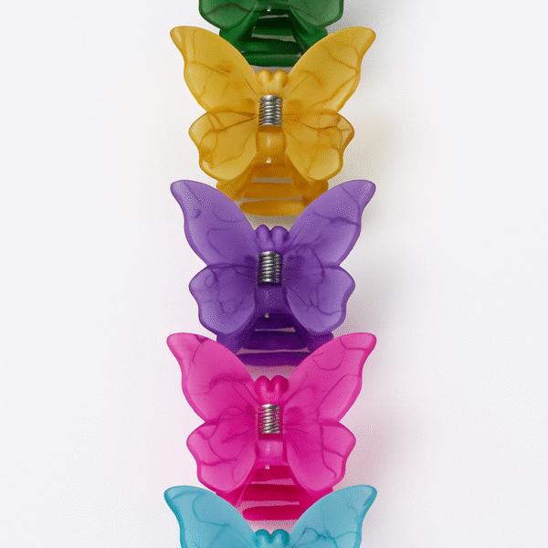 Set of 6 Pastel Matte Butterfly Claw Hair Clips, Strong Grip Cute Hair Accessories for Women and Girls